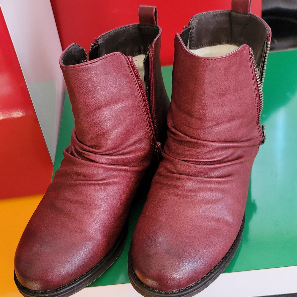 ❗️ TAXI Women's Burgundy Ankle Boots  ❗️
